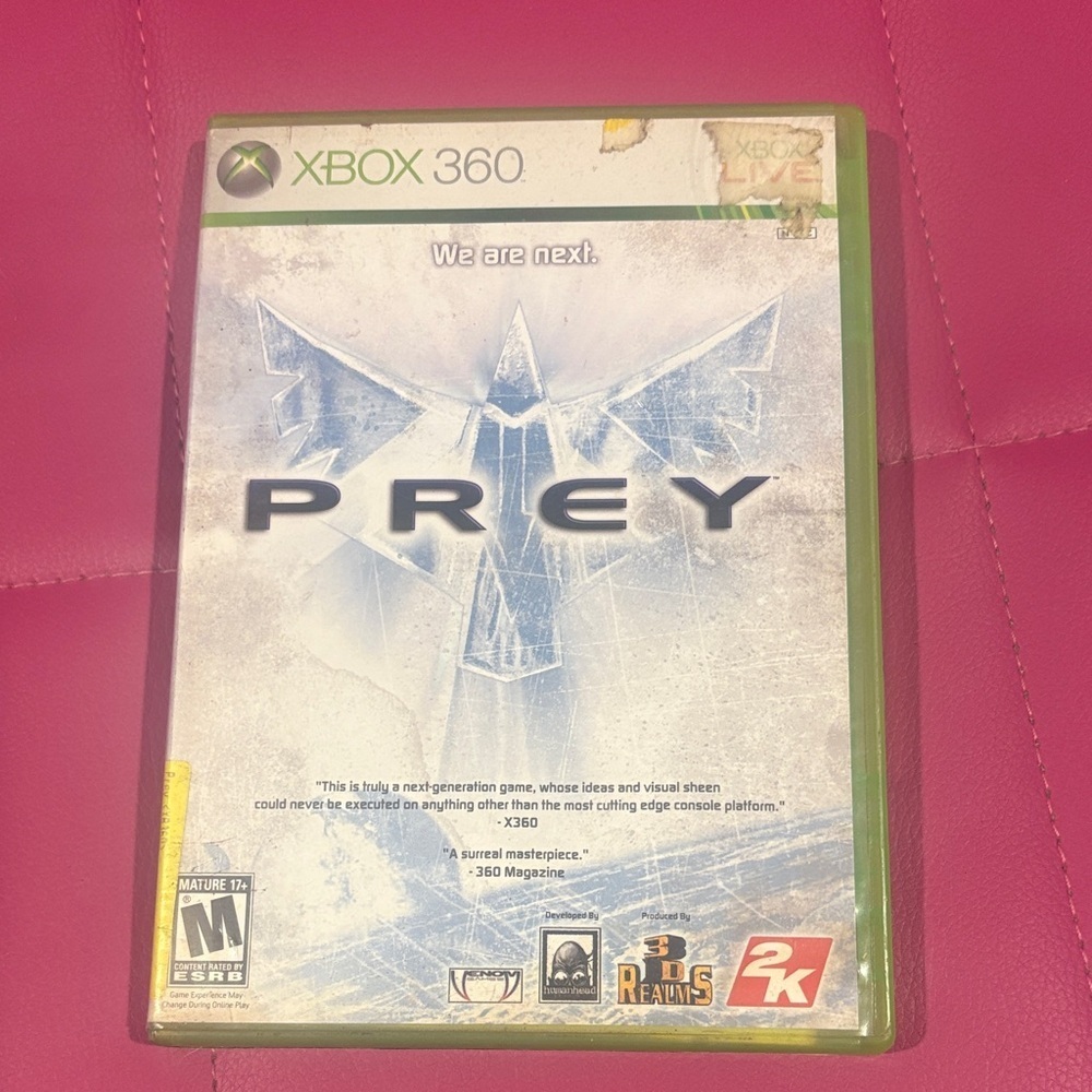Prey Microsoft Xbox 360 2006 CIB Complete With Manual